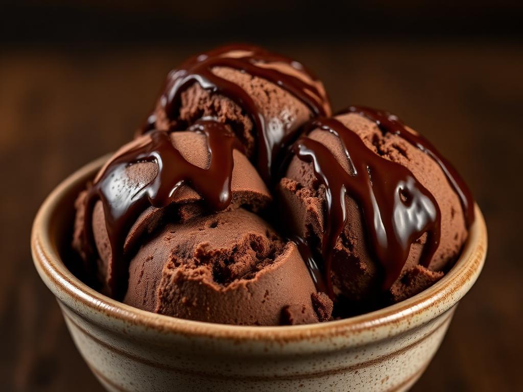 Sorvete de chocolate